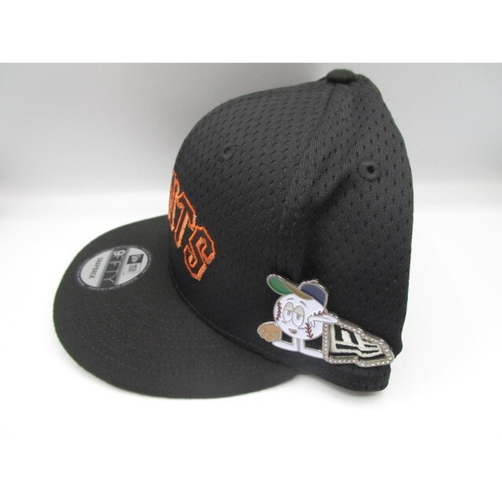 New Era 9Fifty Snapback San Francisco Giants Post Up Pin Cap Hat Black 50 Years